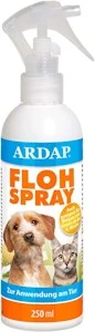 ARDAP Flohspray 250ml zur Anwendung am Tier - Bis zu 4 Wochen Schutz zur gezielten Flohbekämpfung bei Hunden & Katzen