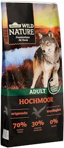 Dehner Wild Nature Hundetrockenfutter Adult Hochmoor | mit Ente | hoher Fleischanteil | tierisches Protein, pflanzliche Inhaltsstoffe | artgerecht | getreidefrei, glutenfrei, ohne Zucker |12 kg