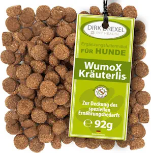 Dirk Drexel WumoX Kräuterlis für Hunde | Leckerlis mit Kräuterextrakten | natürliche Ernährung zur Stärkung des Darmmilieus | mit echtem Wermut | natürliche Alternative 